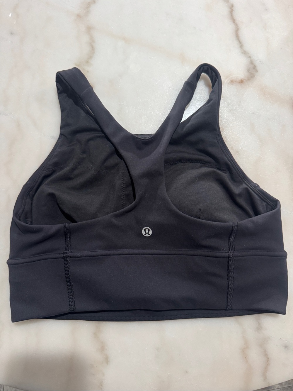 lululemon athletica Black Racerback Sports Bra with Wide Band